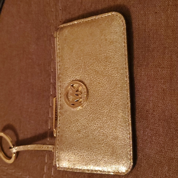 Michael Kors Gold leather Card/change - Picture 1 of 2